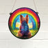 Yorkshire Terrier Rainbow Bridge Stained Glass Effect Suncatcher